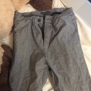 Black and white checkered Tilden pants